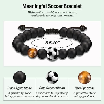 Soccer Bracelet Gift for Teenage Boys & Soccer Players