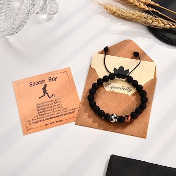 Soccer Bracelet Gift for Teenage Boys & Soccer Players