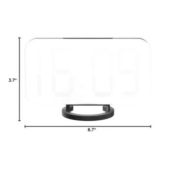 WulaWindy Digital Alarm Clock with USB Charger and Snooze