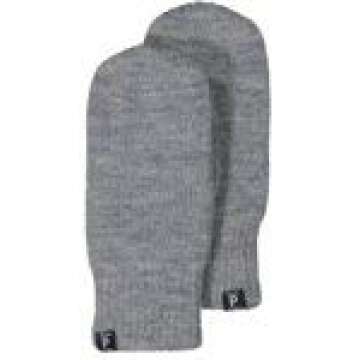 Polarn O. Pyret SOFT MERINO WOOL MITTENS (6-12YRS) - 6-9 years/Grey Melange