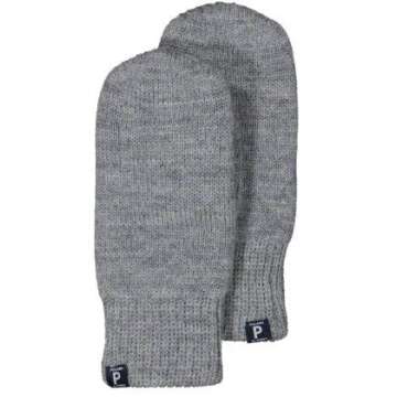 Polarn O. Pyret SOFT MERINO WOOL MITTENS (6-12YRS) - 6-9 years/Grey Melange