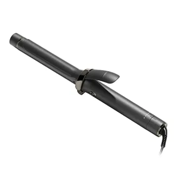 T3 SinglePass Curl Professional Curling Iron Custom Blend Ceramic Long Barrel Curling and Wave Iron with Adjustable Heat Settings for Shiny Smooth Curls and Waves, 1 inch, Graphite