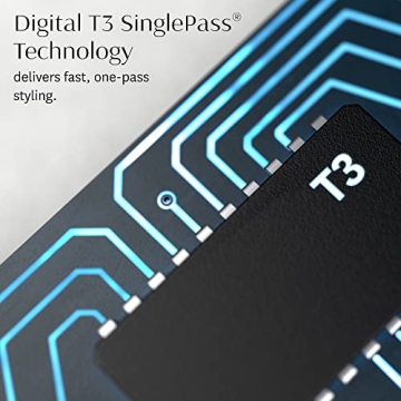 T3 SinglePass Curl Professional Curling Iron Custom Blend Ceramic Long Barrel Curling and Wave Iron with Adjustable Heat Settings for Shiny Smooth Curls and Waves, 1 inch, Graphite