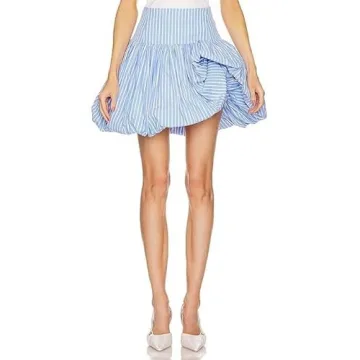 Yojeasrio Y2k Bubble Mini Skirt for Women