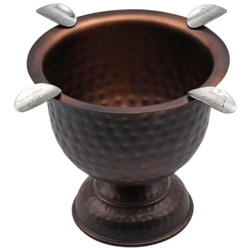 Stinky Cigar Antique Hammered Copper Ashtray | Windproof and Stylish