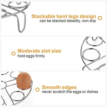 PACKISM Egg Steamer Rack for 18 Eggs in Instant Pot
