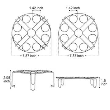 PACKISM Egg Steamer Rack for 18 Eggs in Instant Pot