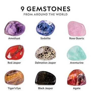 NATIONAL GEOGRAPHIC Hobby Rock Tumbler Includes 1lb Rough Gemstones, 4-Stage Polishing Grit, Strainer Jewelry Fastenings & Learning Guide, Cool Toys, STEM Science Kit,