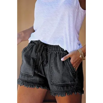 YOCUR Casual Jean Shorts for Women - Summer Comfort