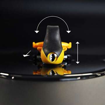 HeadBlade Moto Headshaver with Moto HeadCase - Revolutionary Dual Active Suspension - Travel Ready Case