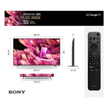 Sony 65 Inch 4K Ultra HD TV X90K Series: BRAVIA XR Full Array LED Smart Google TV with Dolby Vision HDR and Exclusive Features for The Playstation® 5 XR65X90K- 2022 Model,Black
