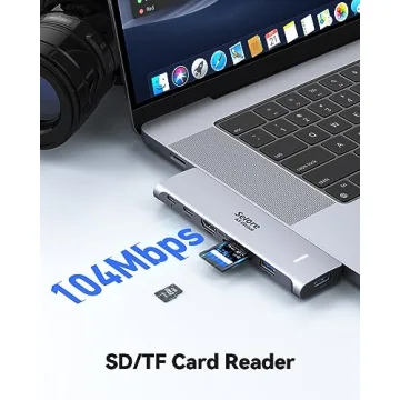 Versatile USB C Adapter HDMI Hub for MacBook Pro/Air