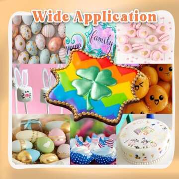 Edible Metallic Markers Set of 3 for Food Decorating