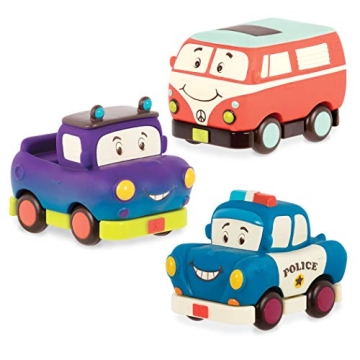 B. toys Mini Pull-Back Vehicles Set - Fun Cars for Kids 12 Months+