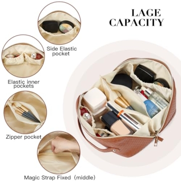 Telena Makeup Bag - Large Capacity Cosmetic Organizer