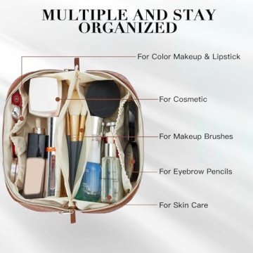 Telena Makeup Bag - Large Capacity Cosmetic Organizer