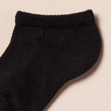 Kids' Cotton Low Cut Socks - 14 Pairs in Black