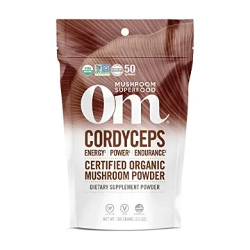 OM Mushroom Superfood Cordyceps Organic Mushroom Powder - 50 Servings for Stamina, Energy & Vitality...