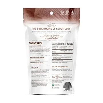 OM Mushroom Superfood Cordyceps Organic Powder for Energy