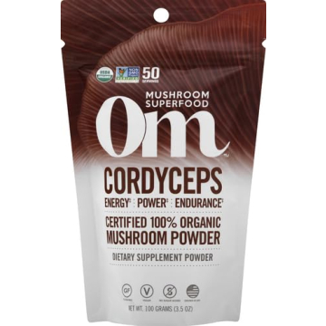 OM Mushroom Superfood Cordyceps Organic Powder for Energy
