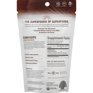 OM Mushroom Superfood Cordyceps Organic Powder for Energy