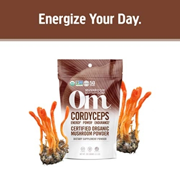 OM Mushroom Superfood Cordyceps Organic Powder for Energy