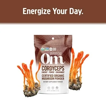 OM Mushroom Superfood Cordyceps Organic Powder for Energy