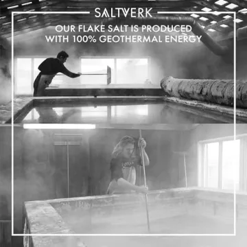 Saltverk Salt Gift Set of 4 Lava, Birch Smoked, Arctic Thyme, Flaky Sea Salt Sampler - Hand Harvested Gourmet - Sustainably Made - 12.33 Ounces Total