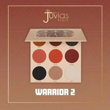 Juvia's Place Warrior 2 Eyeshadow Palette - Professional Eye Makeup, Pigmented Eyeshadow Palette, Makeup Palette for Eye Color & Shine, Pressed Eyeshadow Cosmetics