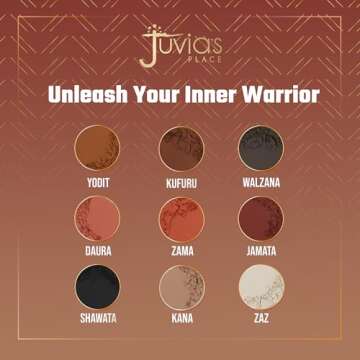 Juvia's Place Warrior 2 Eyeshadow Palette - Professional Eye Makeup, Pigmented Eyeshadow Palette, Makeup Palette for Eye Color & Shine, Pressed Eyeshadow Cosmetics
