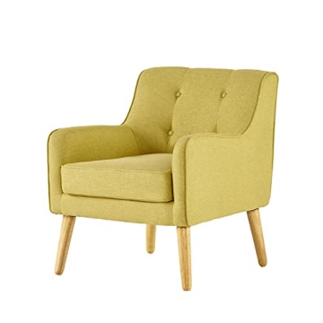 Christopher Knight Home Felicity Mid-Century Fabric Arm Chair, Wasabi