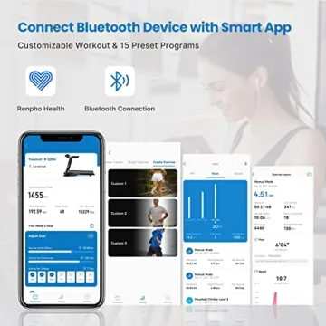 Renpho Smart Treadmill with Incline and App Control