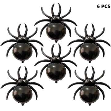 33" Spider Foil Balloons - Halloween Black Spiders Animal Spooky Balloon for New Year Party Decoration Supplier