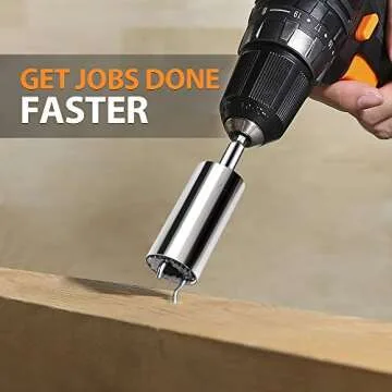 Universal Socket Tools Gifts for Men: Christmas Stocking Stuffers Birthday Gift for Dad Husband Him Women 1/4"-3/4"(7-19mm) Super Socket Set Impact Power Drill Adapter Unique Cool Gadgets