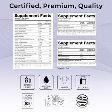 Theralogix TheraNatal Lactation Complete Postnatal Vitamin Supplement - 13-Week Supply - Breastfeeding Supplement for Women - NSF Certified - 182 Tablets & 91 Softgels