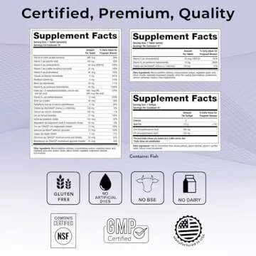 Theralogix TheraNatal Lactation Complete Postnatal Vitamin Supplement - 13-Week Supply - Breastfeeding Supplement for Women - NSF Certified - 182 Tablets & 91 Softgels