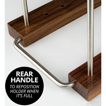 Stylish Vinyl Record Storage Holder for 75 LPs