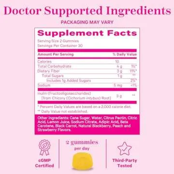 Pink Stork Prenatal Fiber Gummies for Women - 3g Prebiotic Inulin from Chicory Root - Natural Pregnancy & Postpartum Stool Softeners for Constipation & Digestive Health - 60 Vegan Fiber Chews