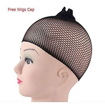 eNilecor Short Fluffy Bob Kinky Straight Hair Wigs with Bangs Synthetic Heat Resistant Women Fashion Hairstyles Custom Cosplay Party Wigs + Wig Cap (Grey)