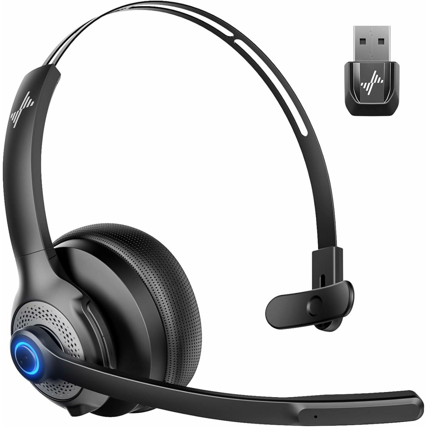 Bluetooth V5.2 Wireless Headset with Microphone