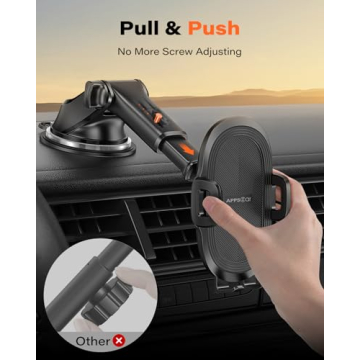 APPS2Car Universal Suction Cup Phone Mount for Cars