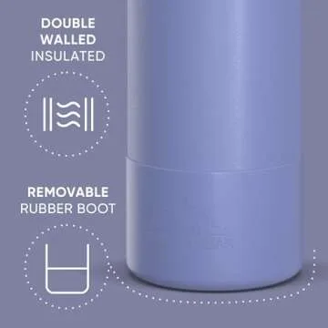 Hydrapeak 40oz Insulated Water Bottle with Straw Lid