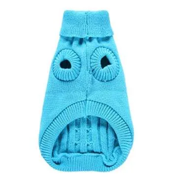 Dog Sweater, Warm Dog Sweaters for Small Dogs Medium Large Dogs, Cute Winter Classic Turtleneck Pet Sweater Cat Sweater Dog Clothes Coat Dog Christmas Sweaters for Girls Boys Dog Puppy Cat