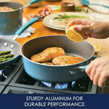 Rachael Ray Cucina Nonstick Cookware Set, 12 Piece