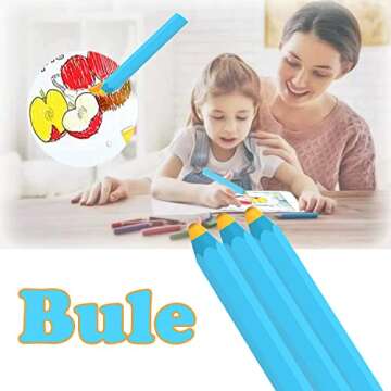 Stylus for Kids Kenkor Stylus Pen for Touch Screen Pencil Shape Universal Capacitive Stylus Compatible with iPad/iPhone/Android/Kindle/Samsung/Microsoft/Tablet-Bule
