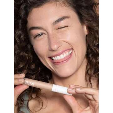 ILIA - True Skin Serum Concealer | Non-Comedogenic, Cruelty-Free, Vegan, Safe For Sensitive Skin, Reduces Appearance of Dark Circles + Blemishes (Lotus SC2.5, 0.16 oz | 5 ml)