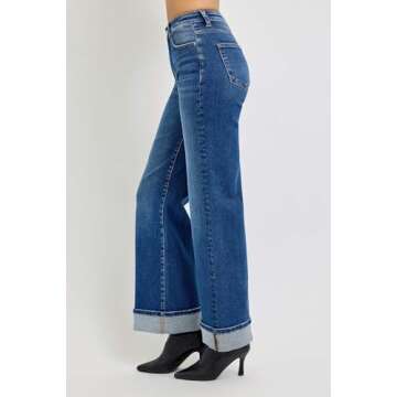 SALT TREE Risen Jeans - High Rise Tummy Control Denim