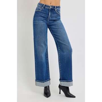 SALT TREE Risen Jeans - High Rise Tummy Control Denim