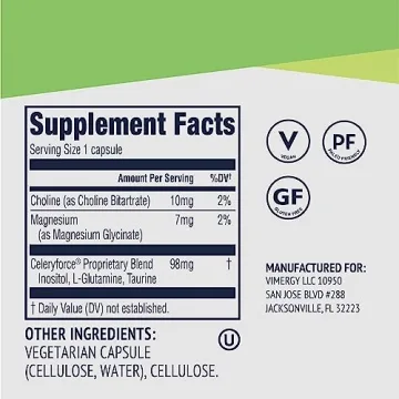 Vimergy Celeryforce Capsules for Wellness Support - Vegan 60 Count