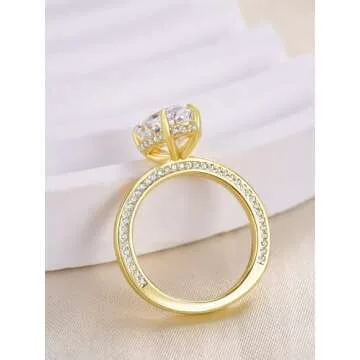 Effinny 3.5ct Pear Shaped Engagement Ring for Women